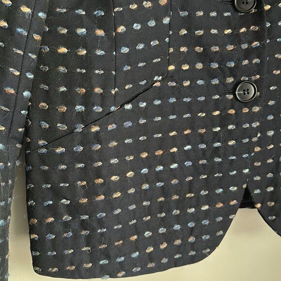 Lafayette 148 Women’s Shawl Lapel Wool Blend Tailored Contrast Stitch Blazer 8 - Picture 5 of 13